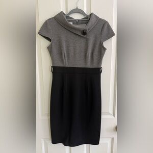 London Times Elegant Gray and Black Women's Dress Size 6